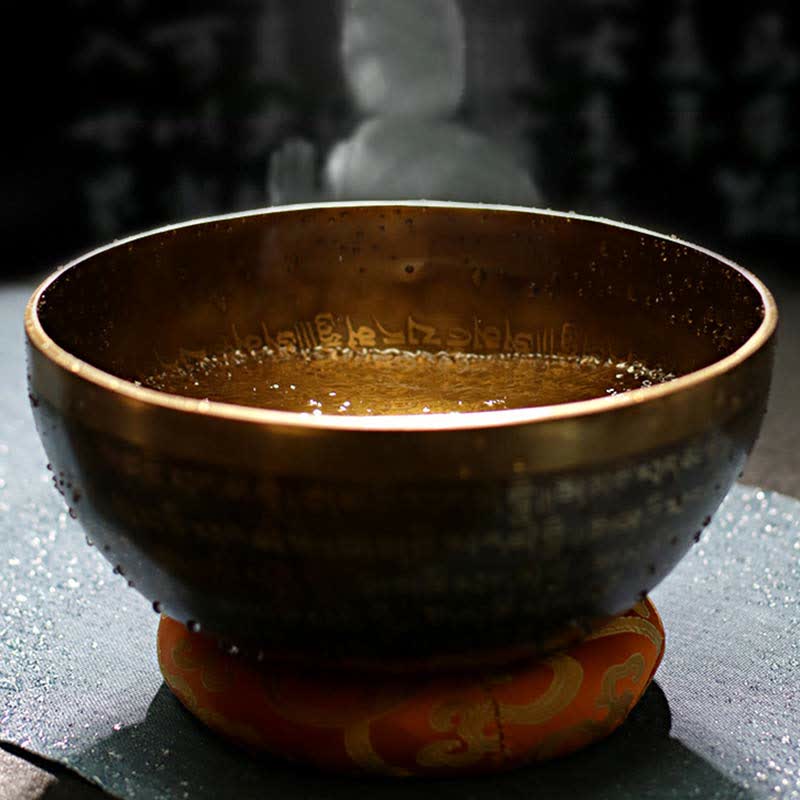 Sutra Singing Bowl Handcrafted for Healing and Meditation Positive Energy Sound Bowl Set - image 3