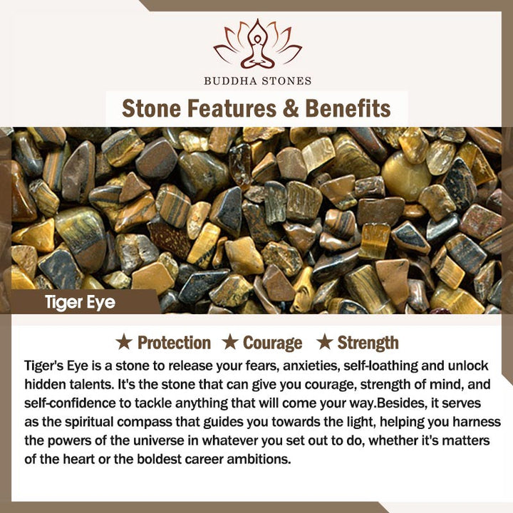 Buddha Stones Tibetan Tiger's Eye Protection Necklace - image 11
