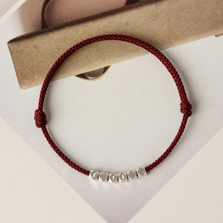 Buddha Stones 925 Sterling Silver Red String Braid Bracelet Anklet - image 5