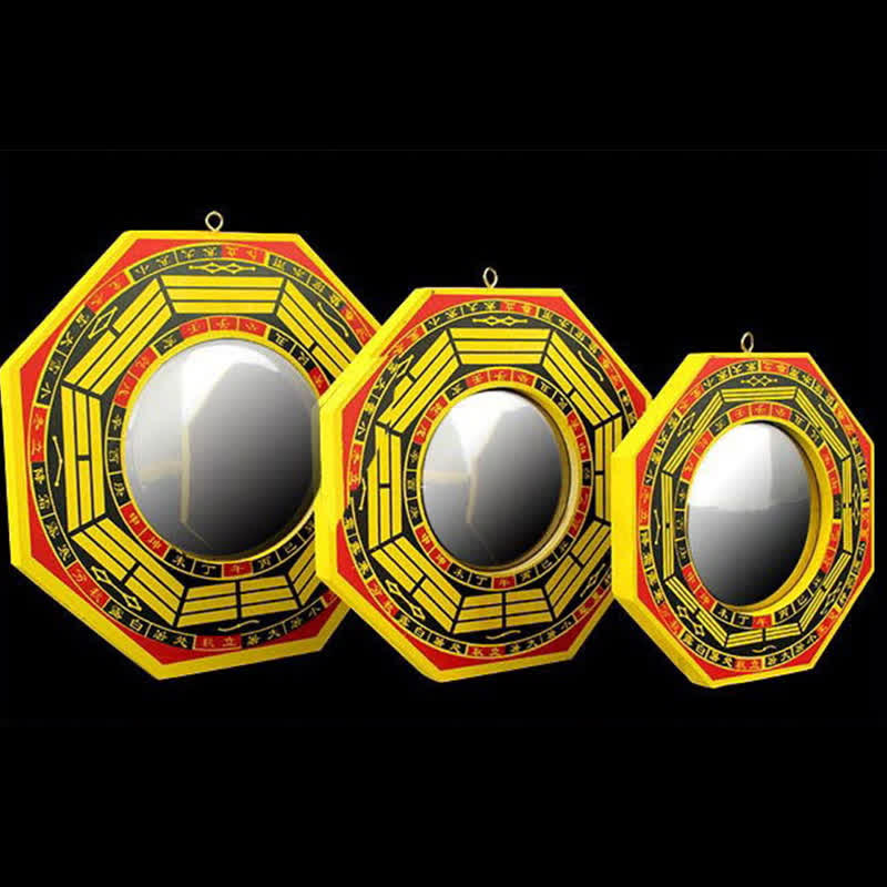 Buddha Stones Feng Shui Bagua Map Balance Living Room Energy Map Mirror - image 1