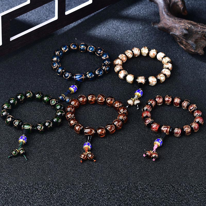 Tibetan Dragon Vein Agate Healing Bracelet - image 2