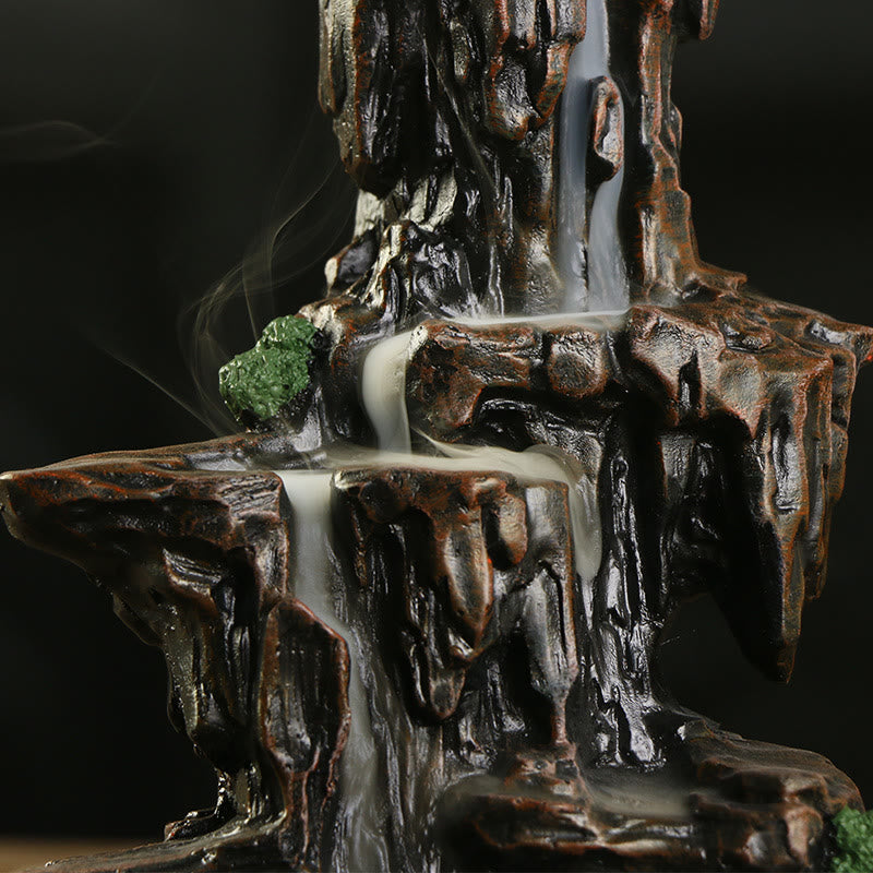 Buddha Stones Waterfall Backflow Incense Burner Mountain Tower Incense Holders - image 3