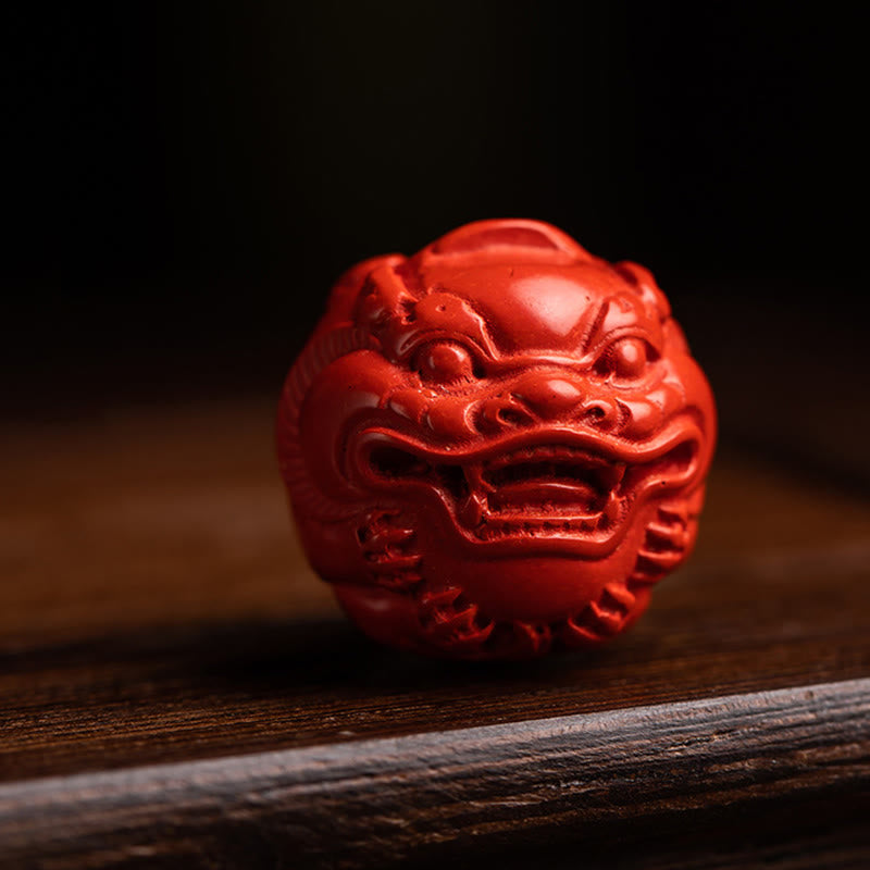 Buddha Stones Tibet Om Mani Padme Hum PiXiu Copper Coin Small Leaf Red Sandalwood Cinnabar Protection Key Chain - image 13