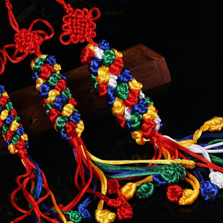 Buddha Stones Tibetan Blessing Lucky Vajra Knot Decoration - image 12