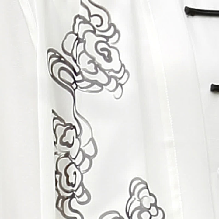 Buddha Stones Auspicious Clouds Gradient Meditation Prayer Spiritual Zen Tai Chi Qigong Practice Women's Clothing Set - image 13