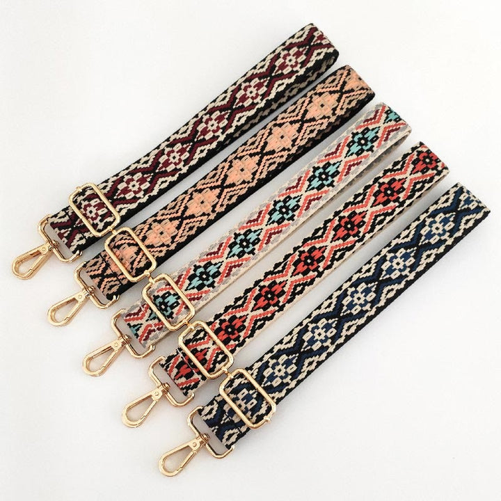 Buddha Stones Multicolor Embroidered Shoulder Bag Straps - image 3