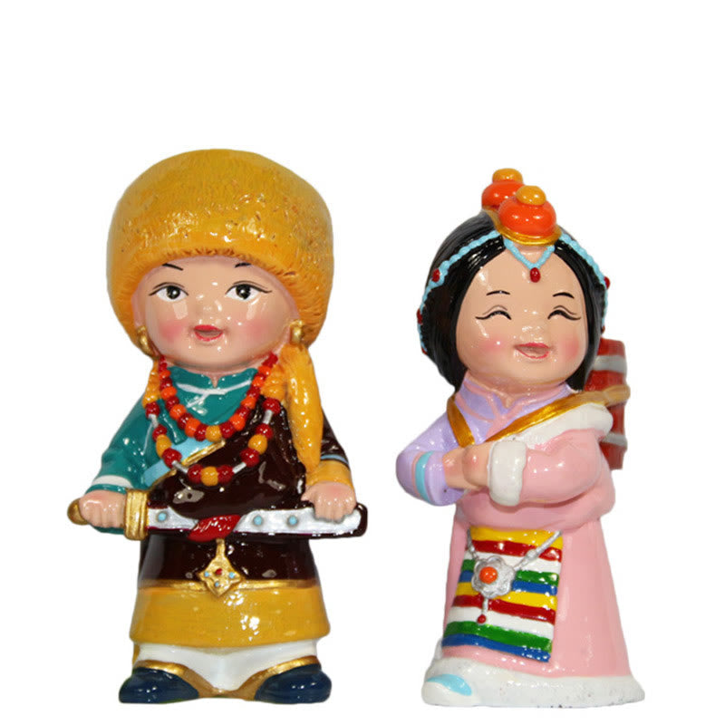 Buddha Stones Hand Painted Tibetan Figures Creative Home Office Car Decoration Ornament - image 3