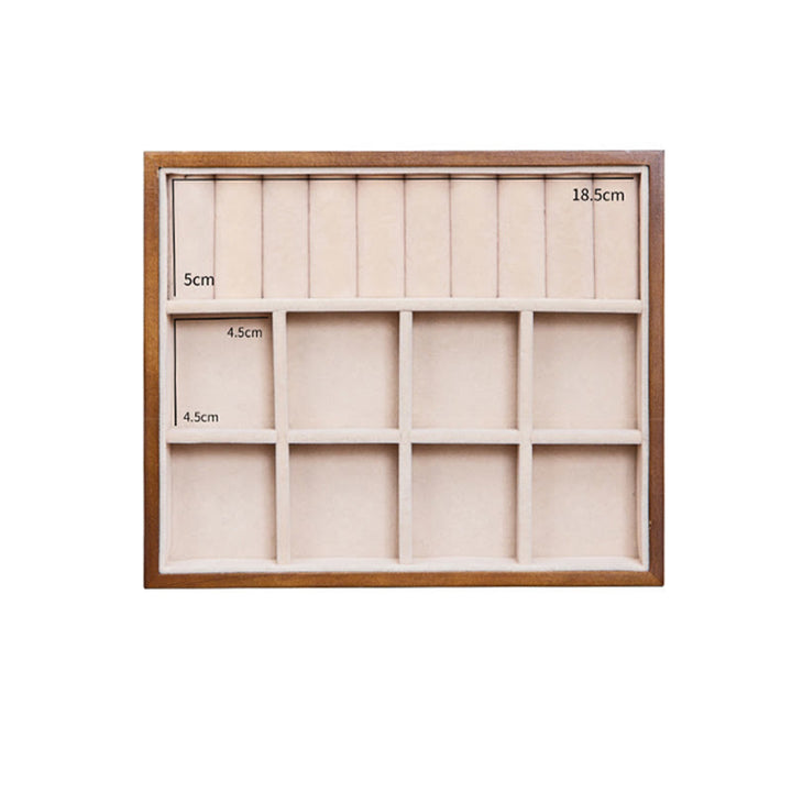 Buddha Stones Vintage Wooden Jewelry Box Two-Layer Solid Wood Jewelry Storage Box - image 17