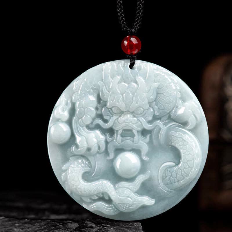 ❗❗❗A Flash Sale- Buddha Stones Chinese Zodiac Dragon Jade Success Amulet String Necklace - image 7