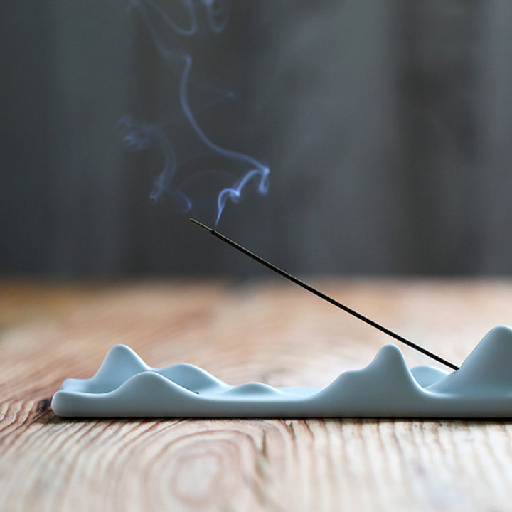 Buddha Stones Mountain Cloud Meditation Balance Incense Holder - image 10