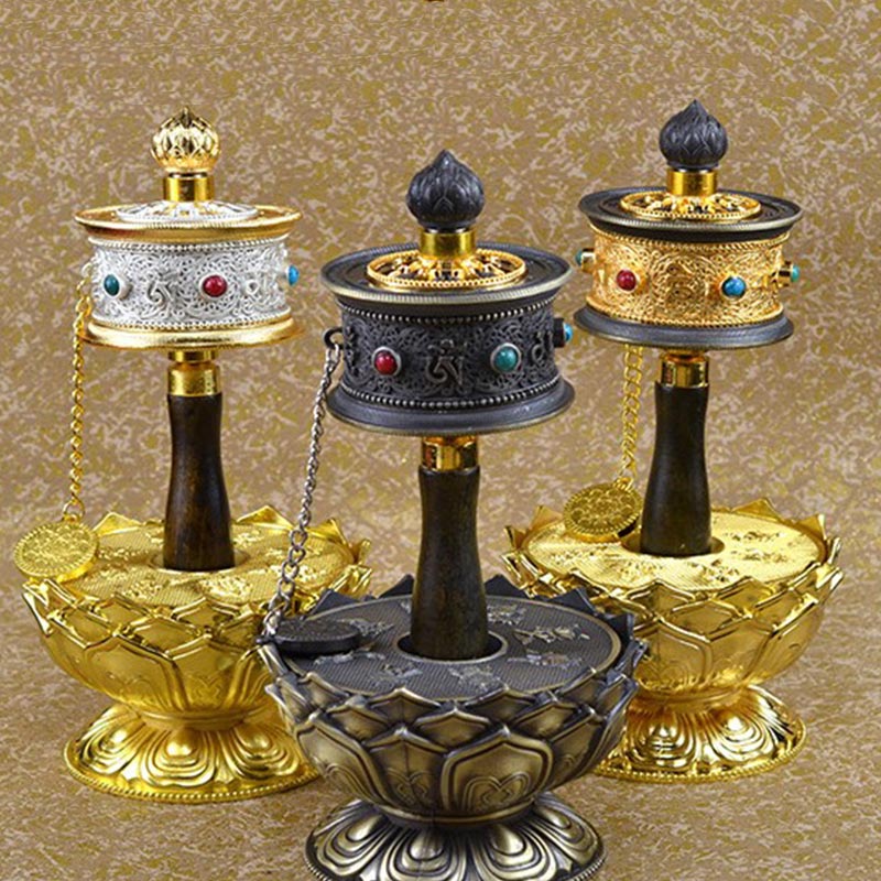 Tibetan Lucky Prayer Wheel Decoration - image 8