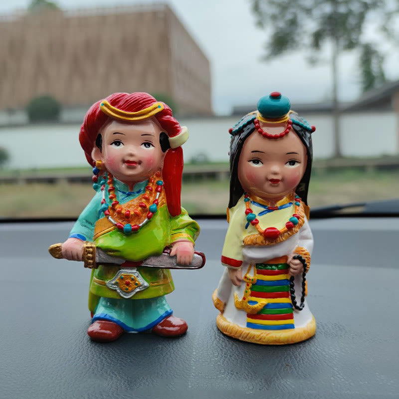Buddha Stones Hand Painted Tibetan Figures Creative Home Office Car Decoration Ornament - image 26