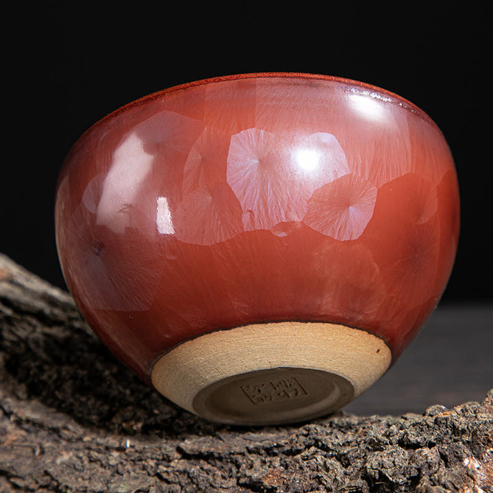 Buddha Stones Handmade Chinese Jianzhan Lotus Design Ceramic Teacup Kung Fu Tea Cup - image 2