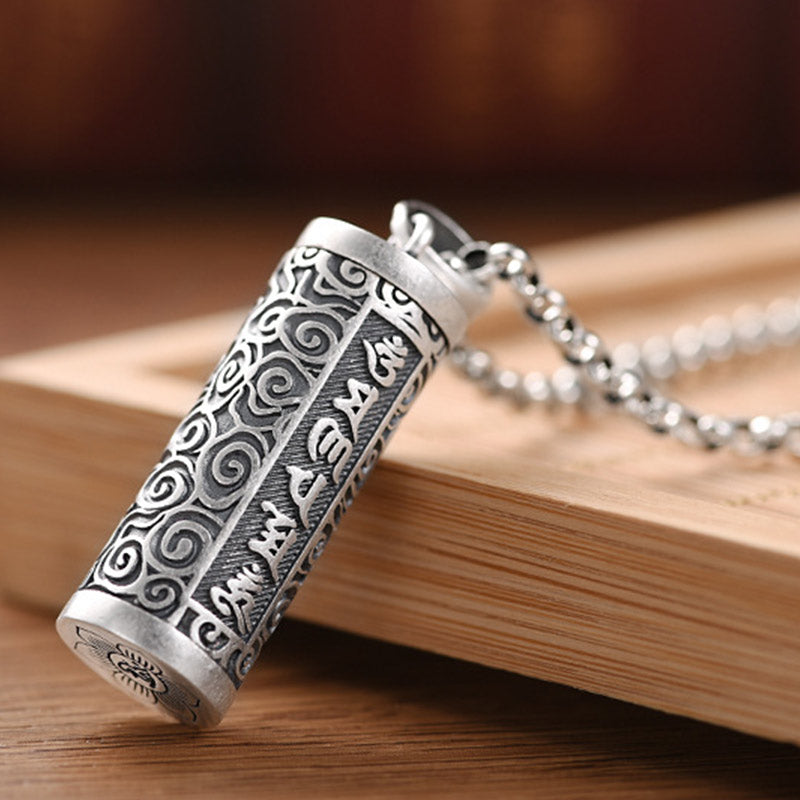 Buddha Stones Six True Words Protection Necklace Pendant - image 4
