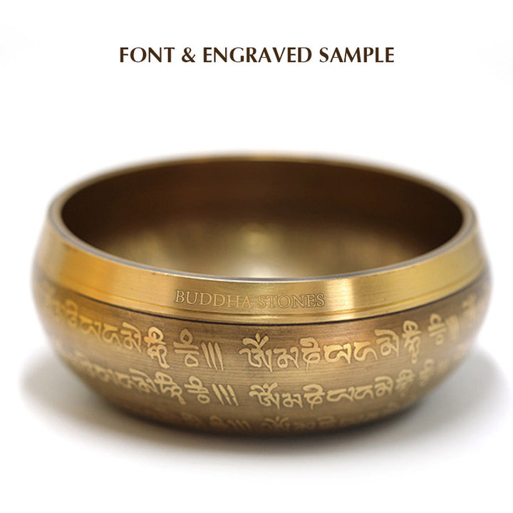 Buddha Stones Tibetan Sound Bowl Handcrafted for Yoga Mindfulness and Meditation Singing Bowl Set - image 15