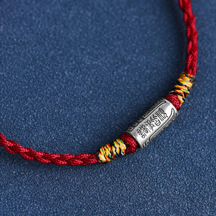 Buddha Stones Handcrafted 925 Sterling Silver Everything Goes Well Design Protection Strength Bracelet Anklet - image 16