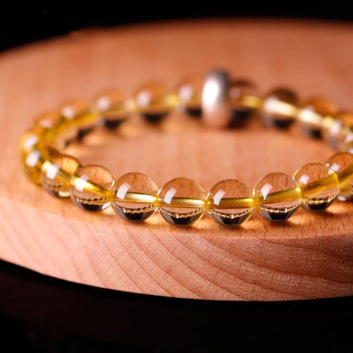 Buddha Stones 925 Sterling Silver Chinese Zodiac Natal Buddha Citrine Protection Bracelet - image 16