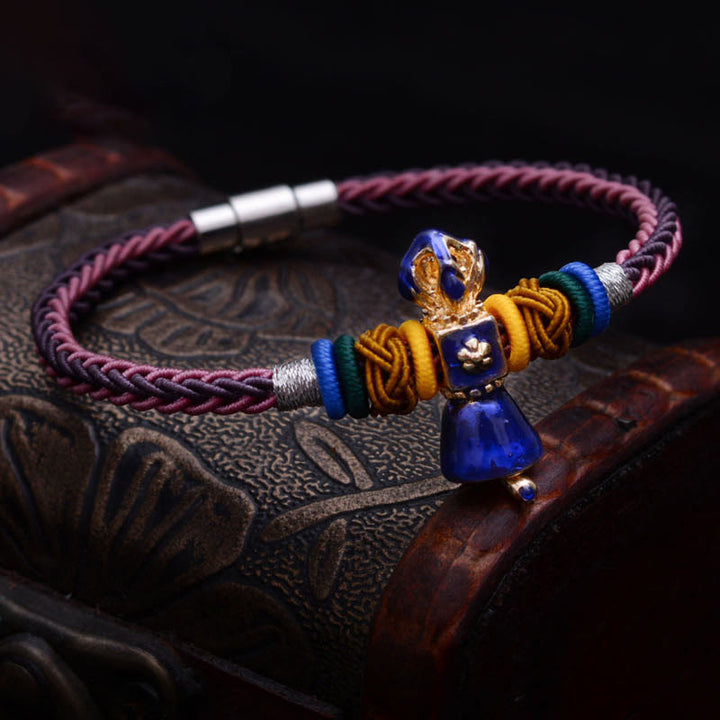 Buddha Stones Tibetan Handmade Dorje Vajra Strength Eight Threads String Bracelet - Vajra(Enlightenment♥Spiritual Power) - image 0