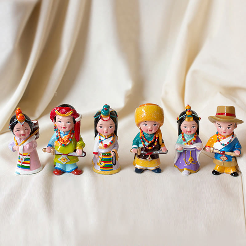 Buddha Stones Hand Painted Tibetan Figures Creative Home Office Car Decoration Ornament - image 24