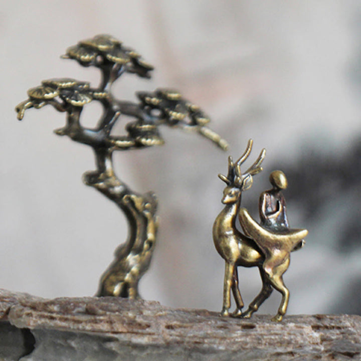 Buddha Stones Mini Meditation Buddha Metal Monk Serenity Home Decoration - image 7