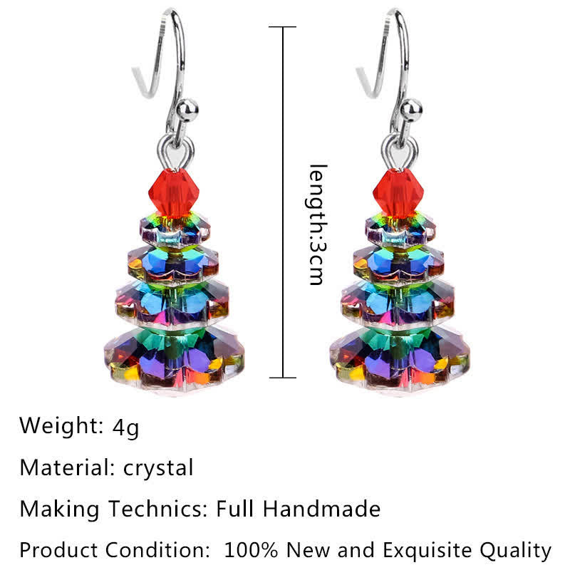 Various Crystals Christmas Tree Amethyst Peace Healing Drop Earrings - image 9