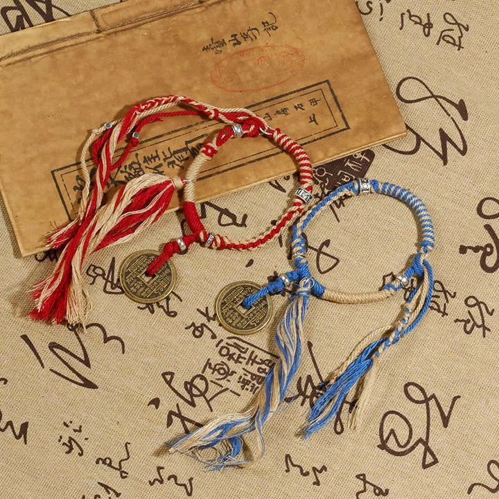 Buddha Stones Mountain Ghosts Spend Money Wealth Prosperity Handmade Braided Bracelet - image 6