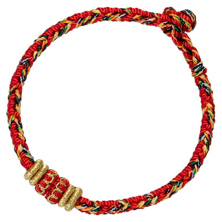 Buddha Stones Tibet Handmade Chinese Zodiac Natal Buddha Luck Strength Braided String Bracelet - image 11