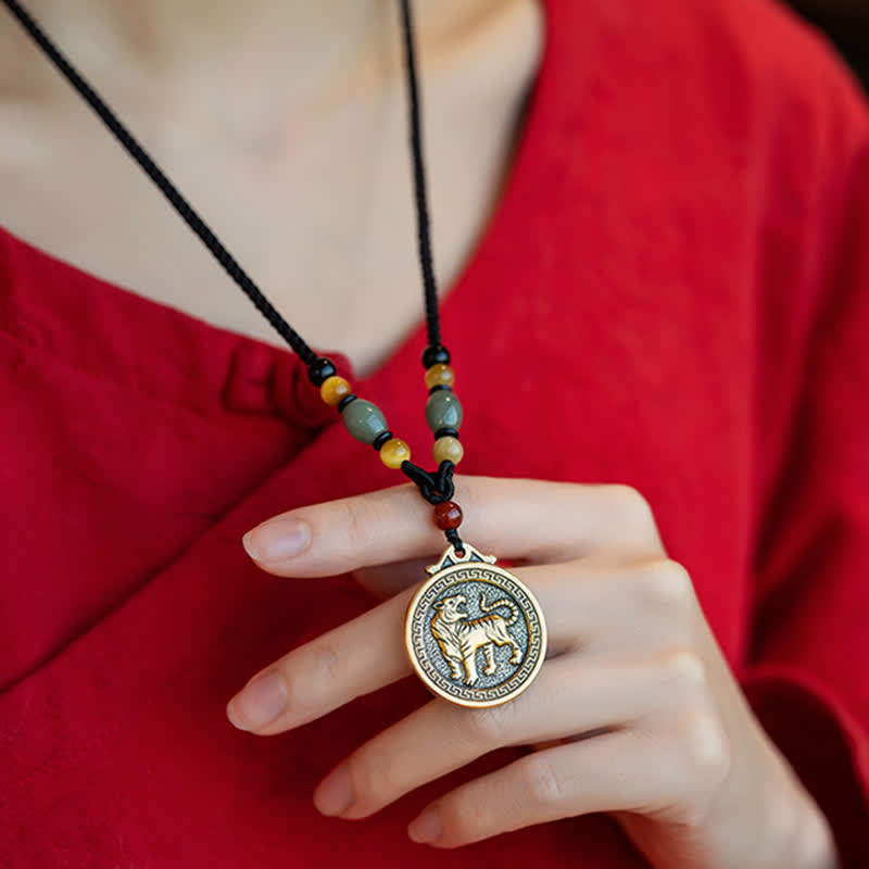 12 Chinese Zodiac Blessing Wealth Fortune Necklace Pendant - image 6