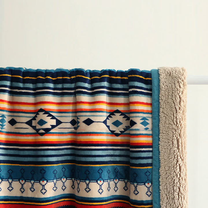Buddha Stones Geometric Warm Soft Bed Throw Blanket - image 8