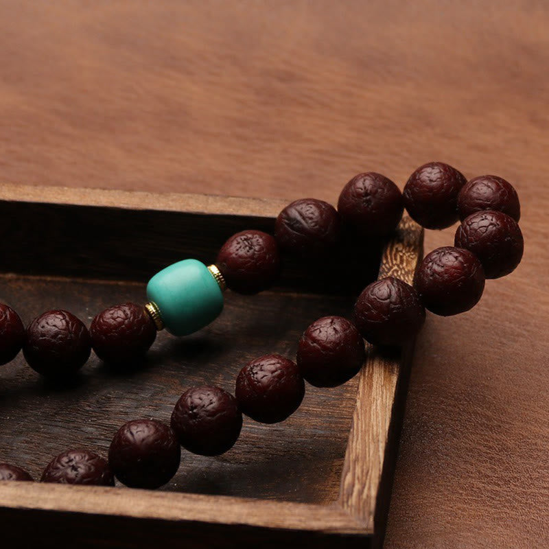 Buddha Stones Tibetan Bodhi Seed Agate Bead Luck Wealth Tassel Charm Wrist Mala - image 22