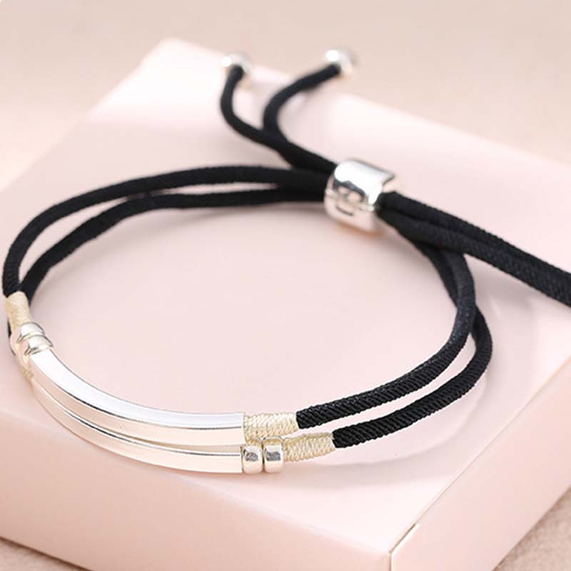 Buddha Stones 925 Sterling Silver Red String Layered Braid Bracelet - image 7
