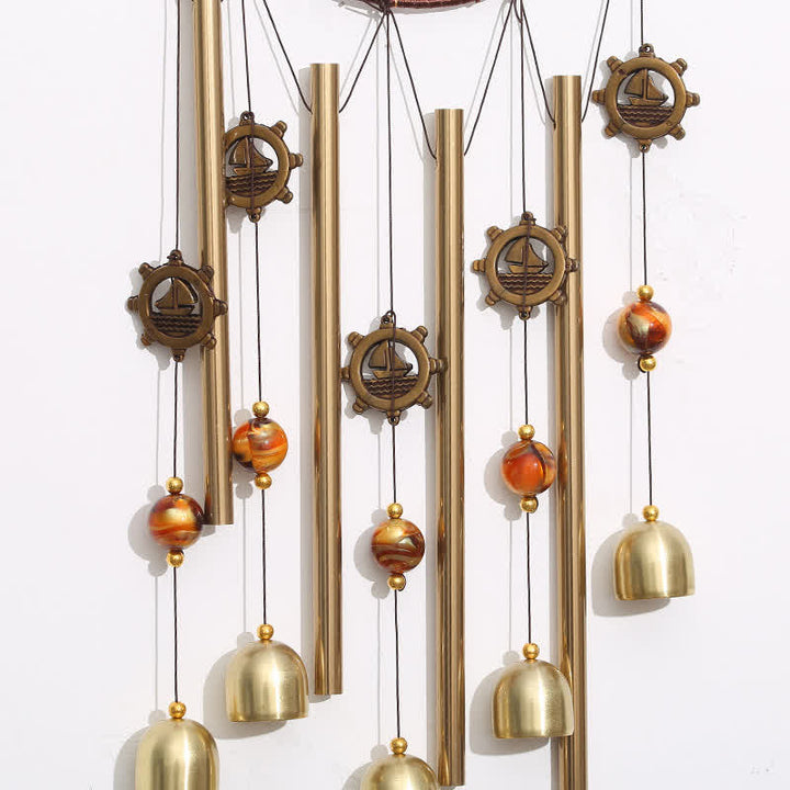 Buddha Stones Dream Catchers Love Elephant Boat Wall Hanging Chime Bell Handmade Home Decoration - image 13