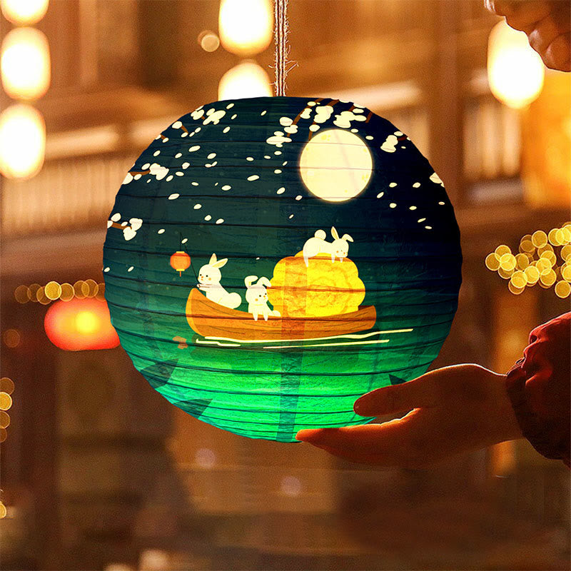 Buddha Stones DIY Rabbit Paper Lantern Lamp Mid-Autumn Festival Lantern Decoration - image 5