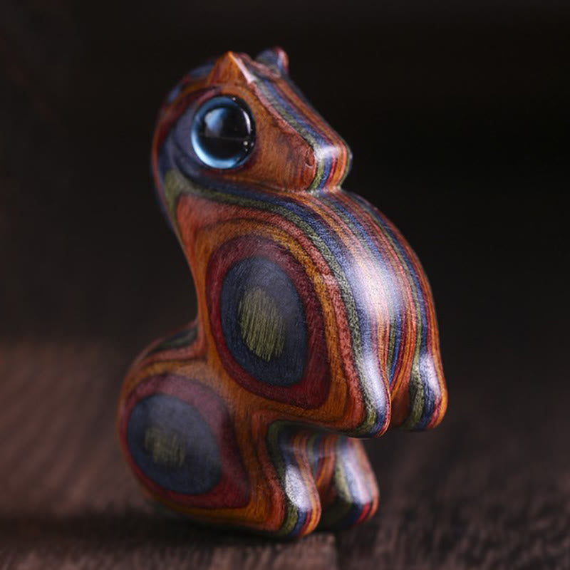 Buddha Stones Small Leaf Red Sandalwood Green Sandalwood Lucky Mini Horse Protection Decoration - image 17