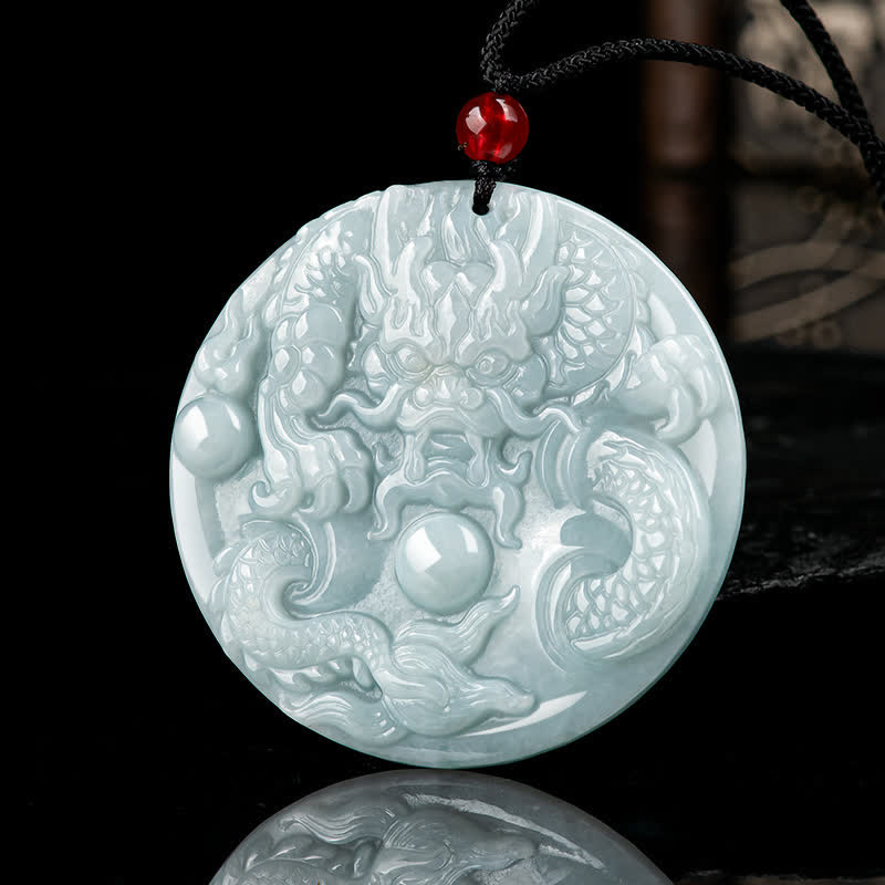 ❗❗❗A Flash Sale- Buddha Stones Chinese Zodiac Dragon Jade Success Amulet String Necklace - image 1