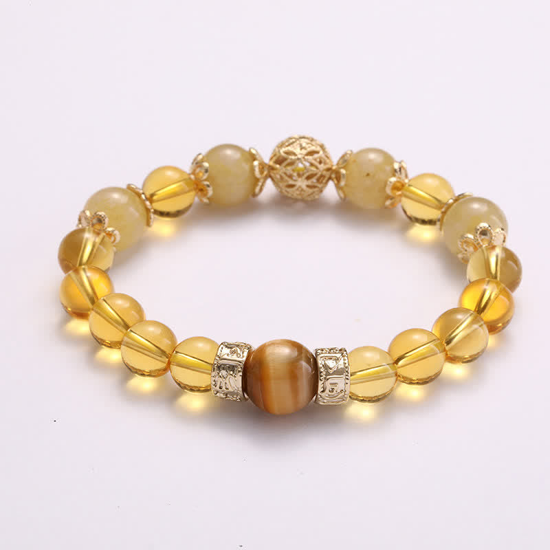 Buddha Stones Citrine Generosity Prosperity Beaded Bracelet - image 5