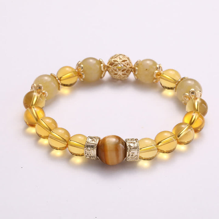 Buddha Stones Citrine Generosity Prosperity Beaded Bracelet - image 5