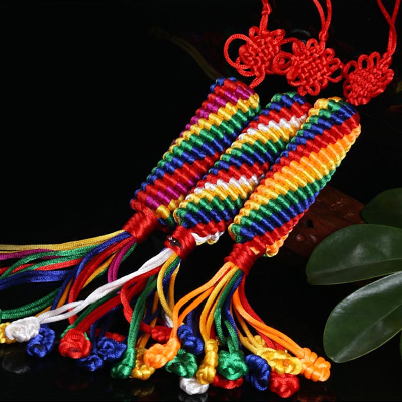 Buddha Stones Tibetan Blessing Lucky Vajra Knot Decoration - image 0