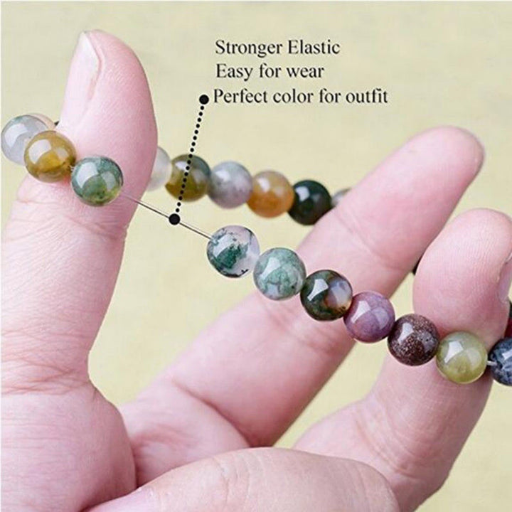 Buddha Stones  India Agate Beads Luck Yoga Bracelet - image 3
