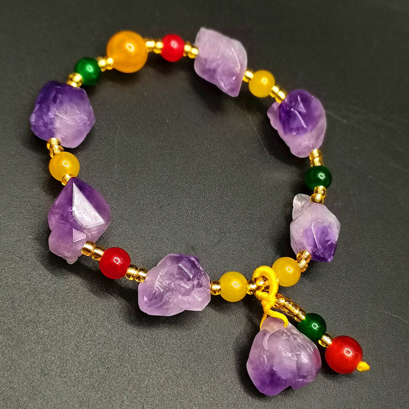 Natural Amethyst Fortune Healing Bracelet - image 2