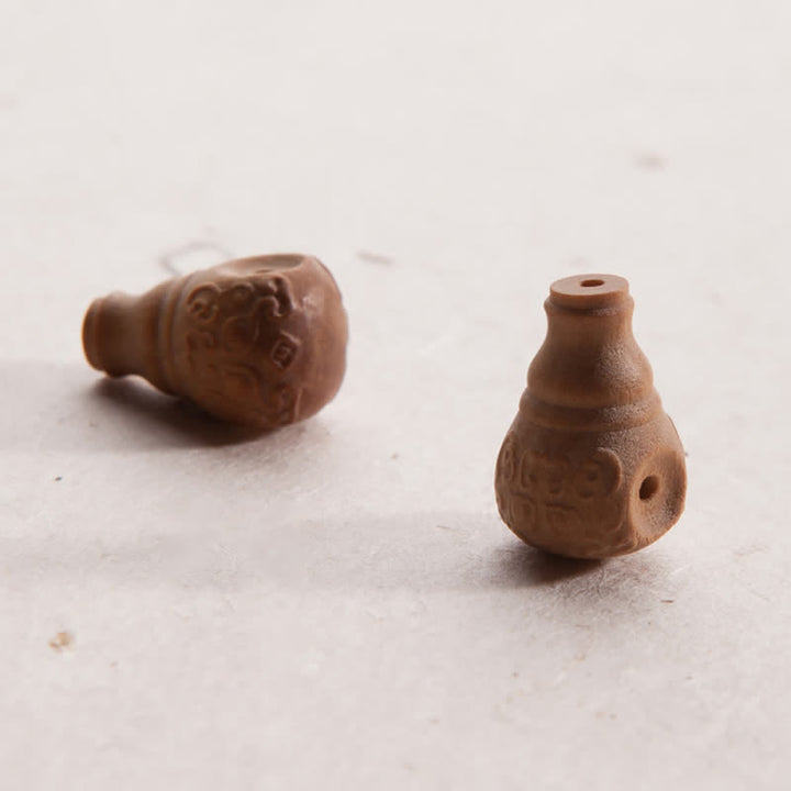 Buddha Stones 108 Mala Beads 925 Sterling Silver Citrine Sandalwood Turquoise Protection Prosperity Bracelet - image 16