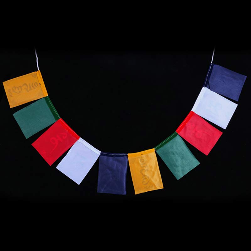 Tibetan Blessing Windhorse Om Mani Padme Hum Outdoor Car Prayer Flag Decoration - image 22