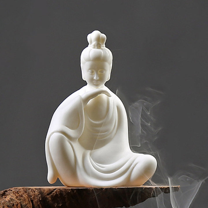 Buddha Avalokitesvara Ksitigarbha Bodhisattva Blessing Ceramic LED Decoration - image 10