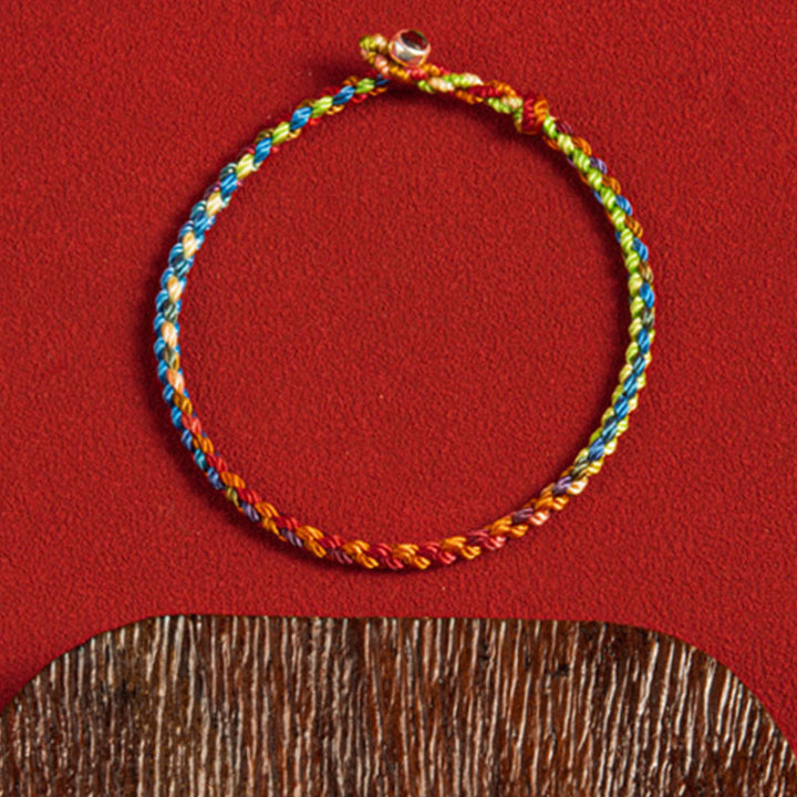Buddha Stones "May you be blessed with peace and safety in all four seasons" Lucky Multicolored Bracelet - image 10