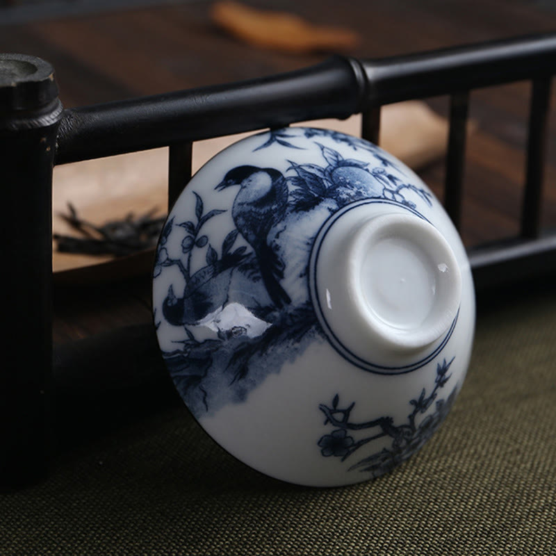 Buddha Stones Flowers Fu Character Mountains Lotus Cherry Blossoms Ceramic Teacup Kung Fu Tea Cup - image 29