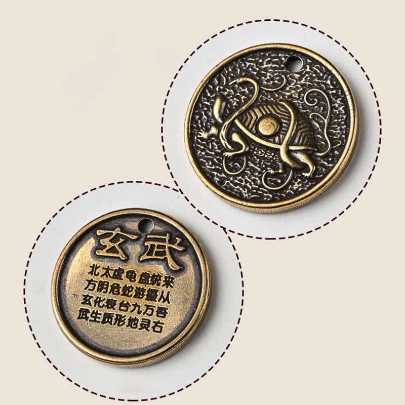 Buddha Stones Four Symbols Azure Dragon White Tiger Vermilion Bird Black Tortoise Key Chain - image 9
