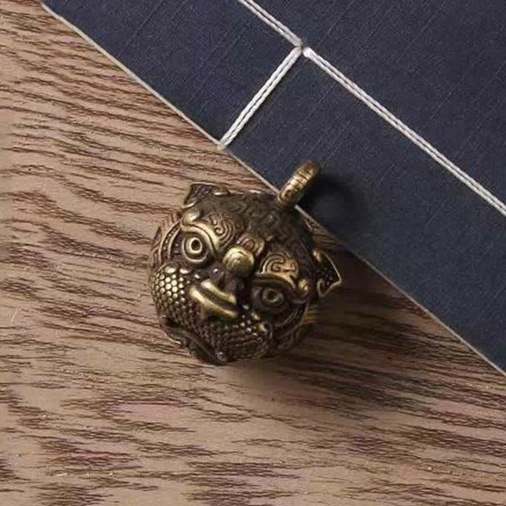 Buddha Stones PiXiu Wealth Copper Key Chain - image 14