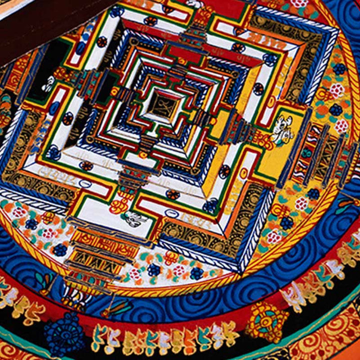Buddha Stones Tibetan Handmade Thangka Mandala Painting Blind Box Random Color Pattern - image 12