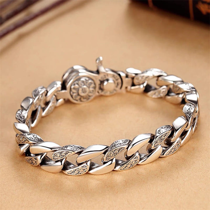 Buddha Stones Tibet Om Mani Padme Hum Double Dorje Vajra Creativity Bracelet - image 1