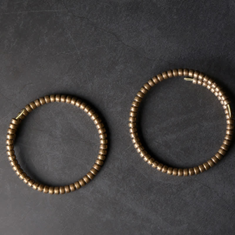 Buddha Stones Vintage Design Copper Balance Adjustable Cuff Bracelet - image 4